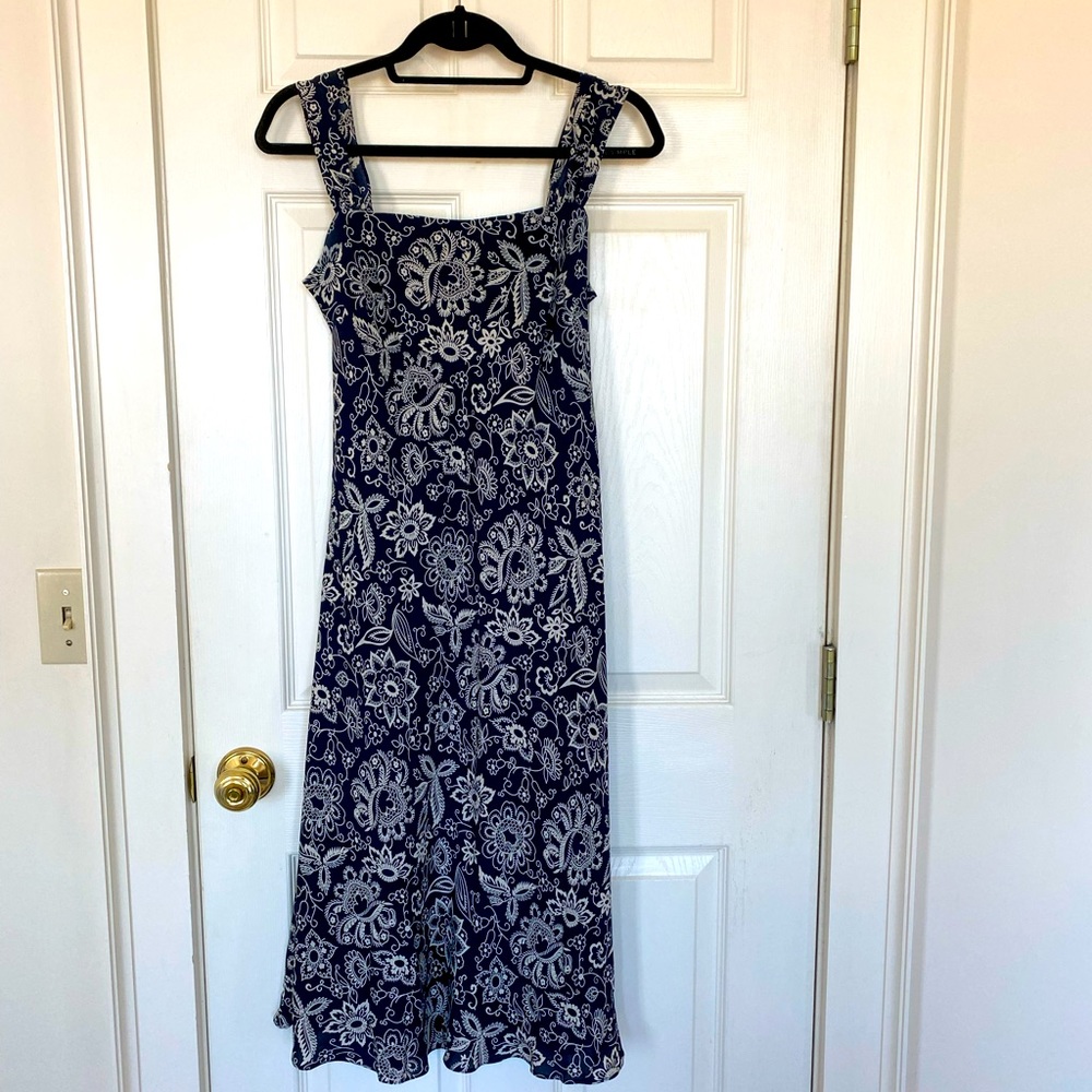 Lauren Ralph Lauren 100% silk flower dress